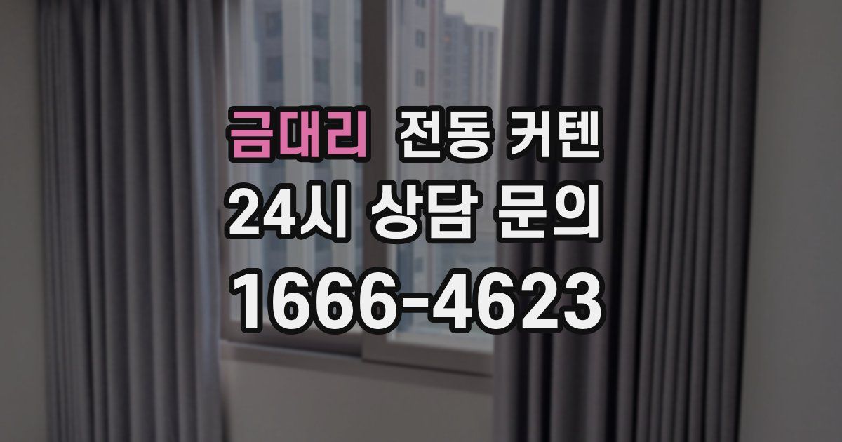 금대리 전동 커텐