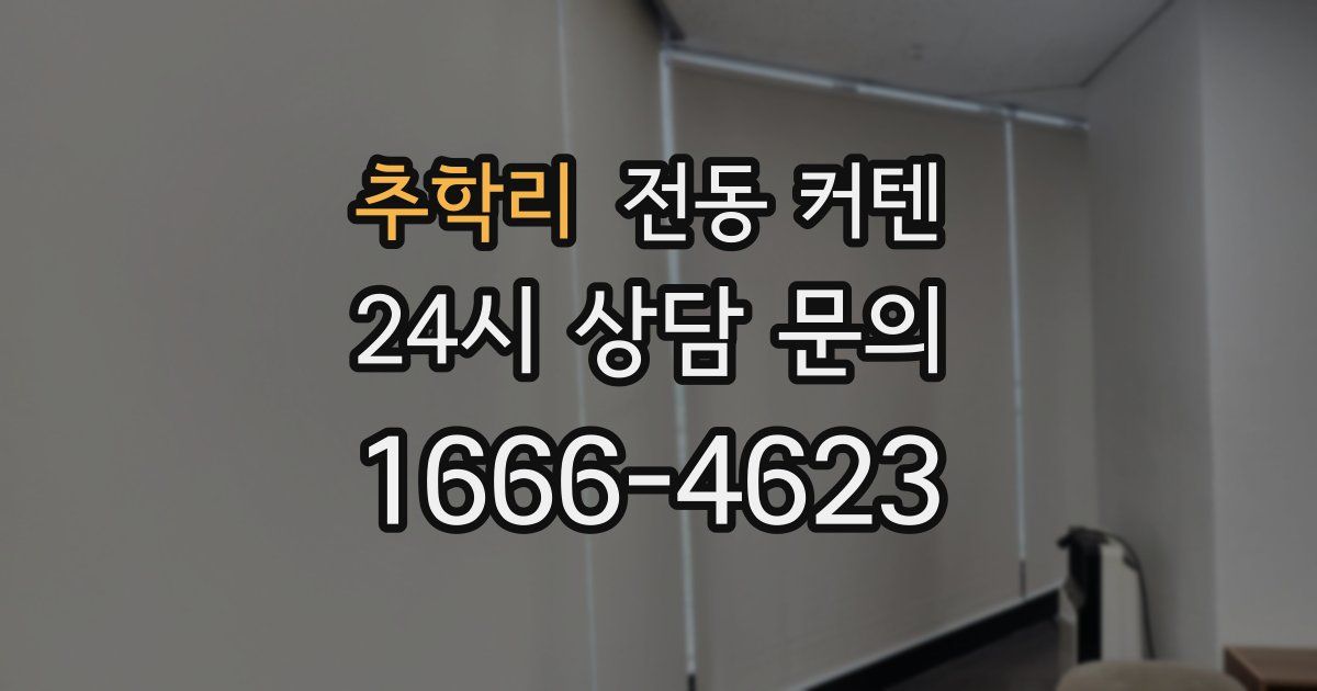 추학리 전동 커텐