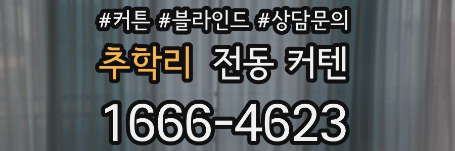 추학리 전동 커텐