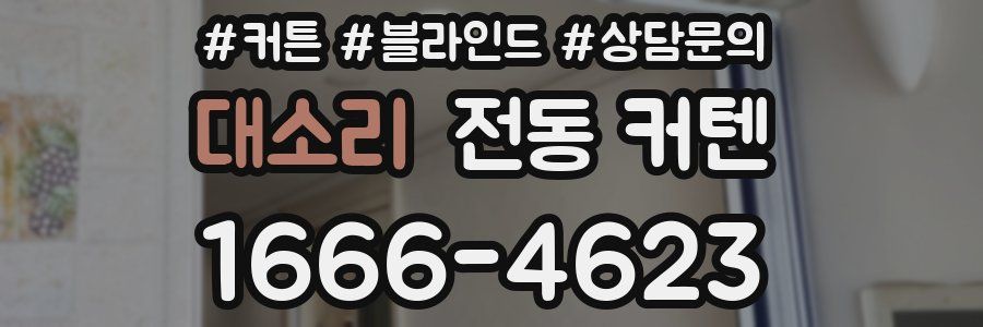 대소리 전동 커텐