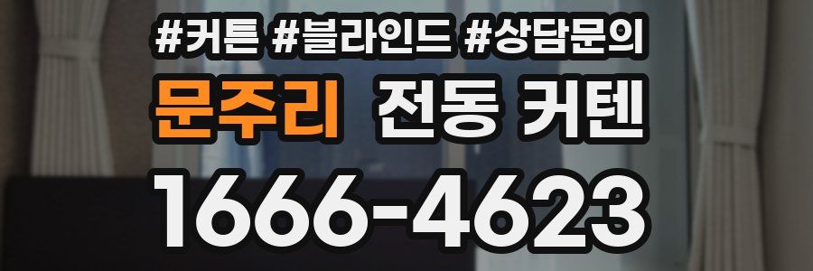 문주리 전동 커텐