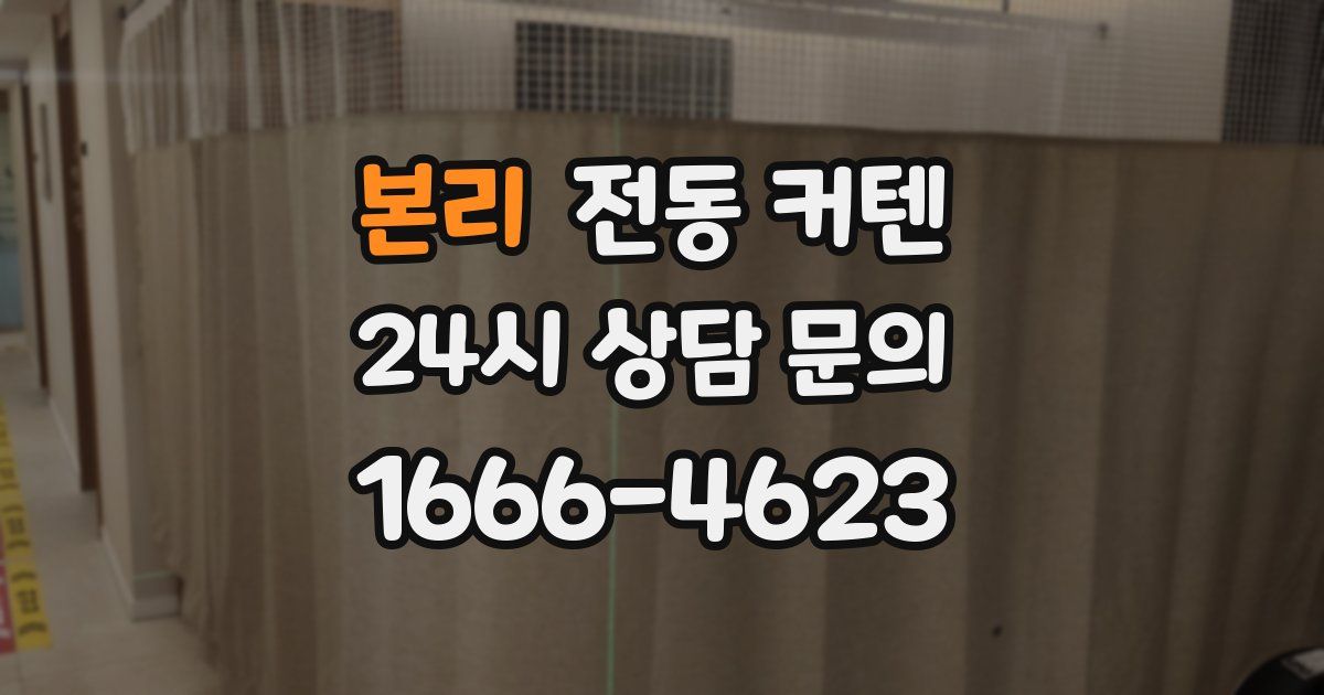 본리 전동 커텐