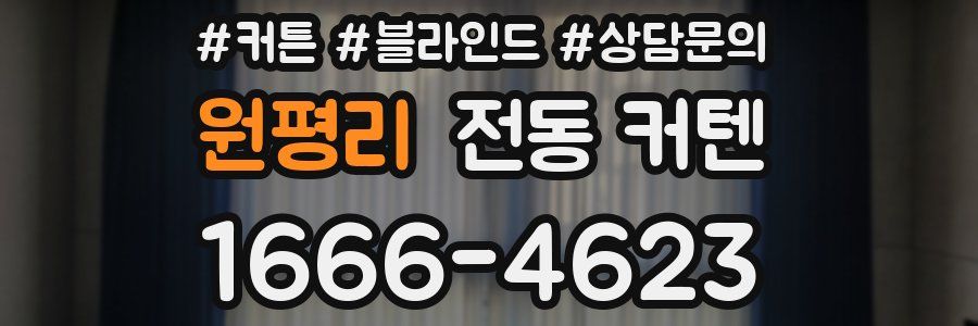 원평리 전동 커텐