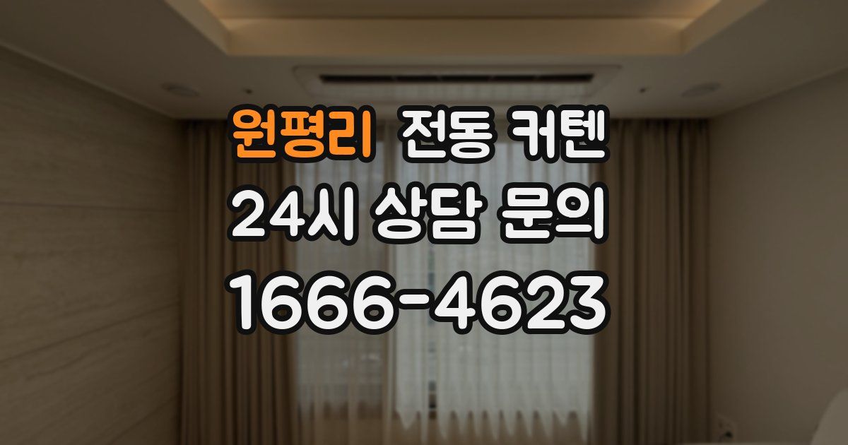 원평리 전동 커텐