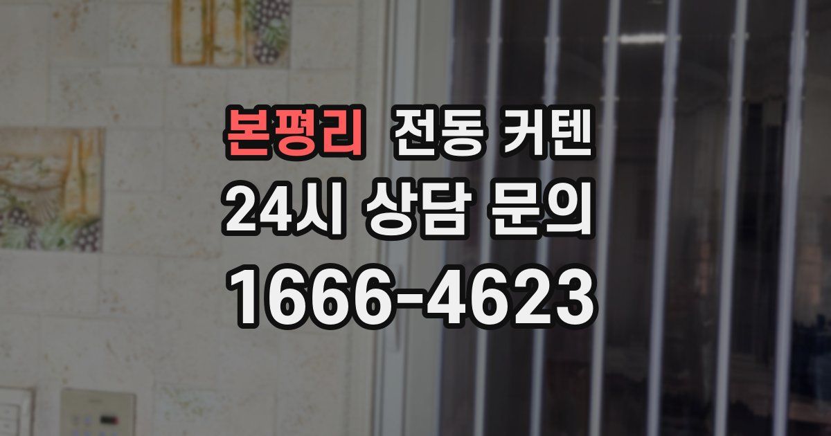 본평리 전동 커텐