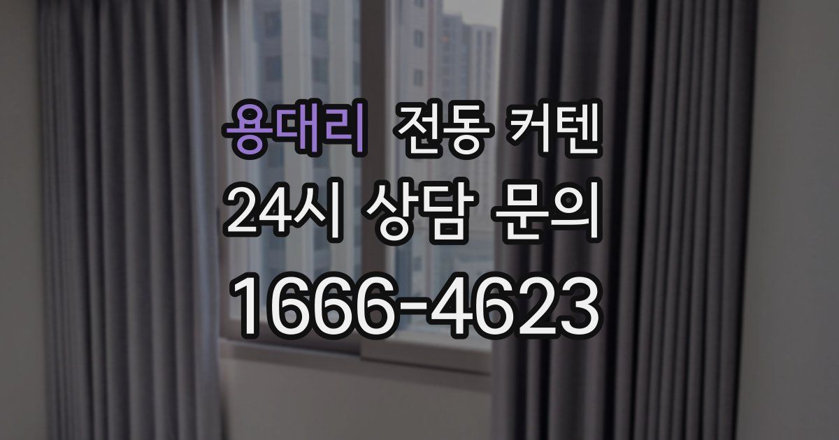용대리 전동 커텐