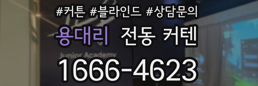 용대리 전동 커텐