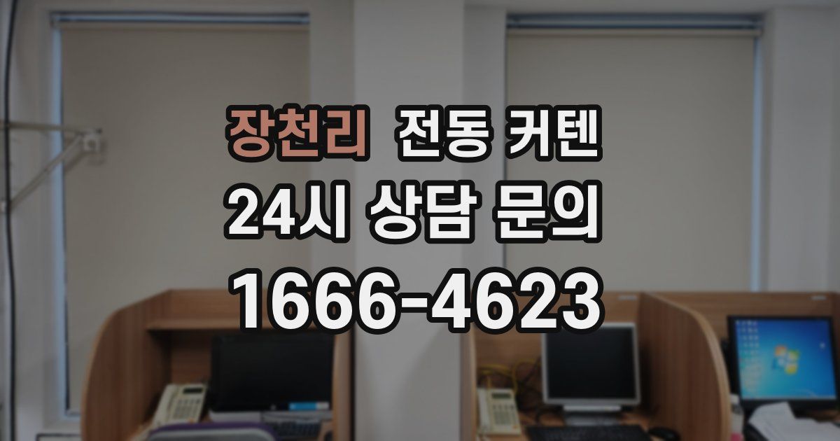장천리 전동 커텐