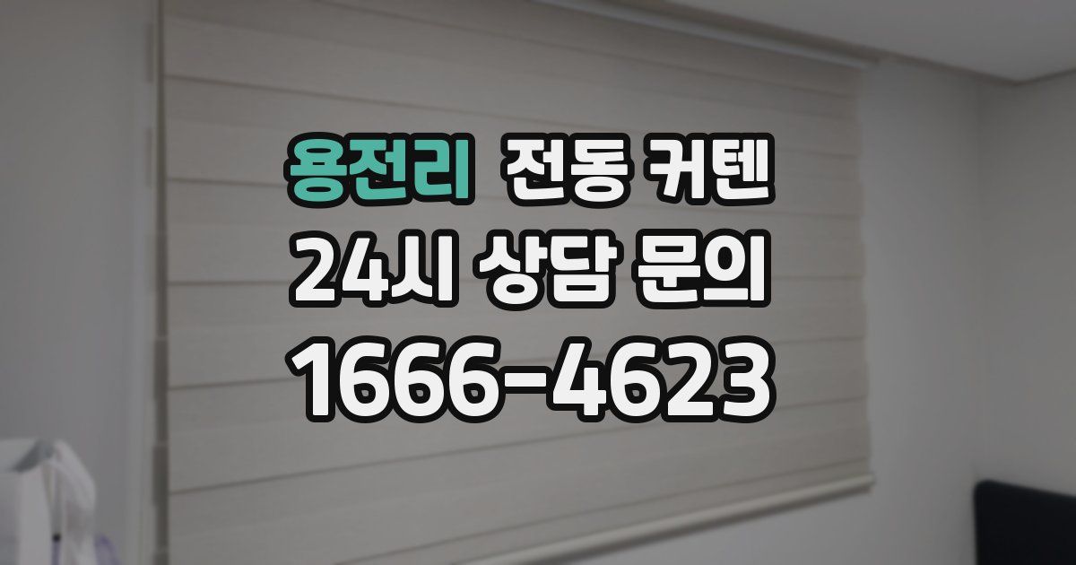 용전리 전동 커텐
