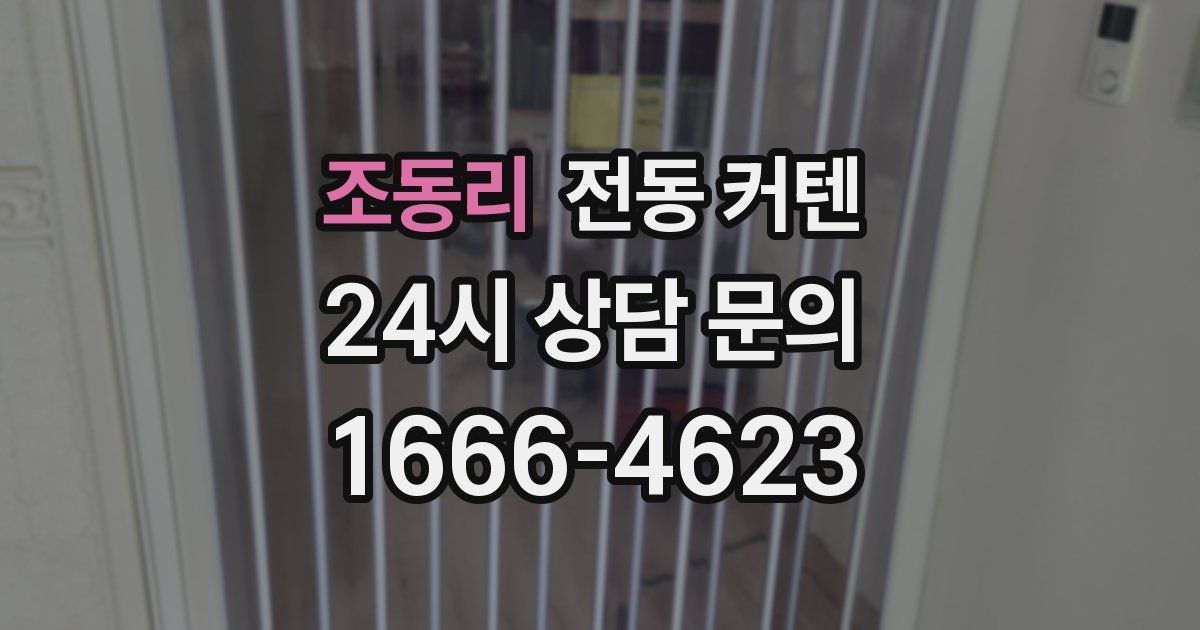 조동리 전동 커텐