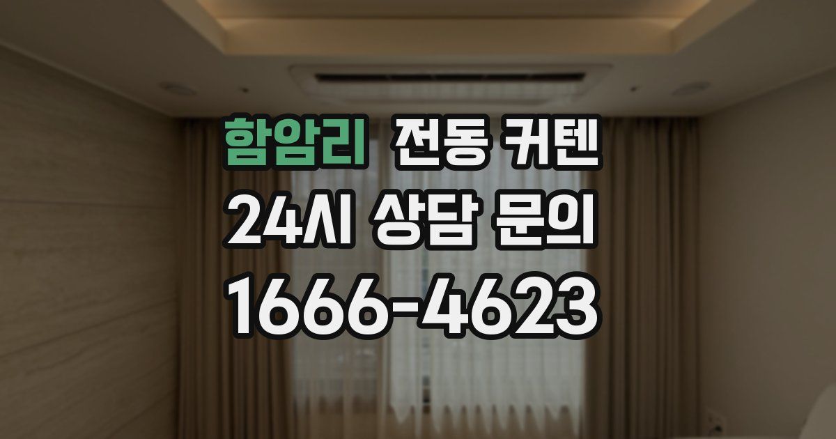 함암리 전동 커텐
