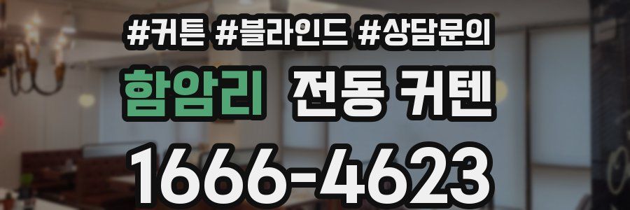 함암리 전동 커텐