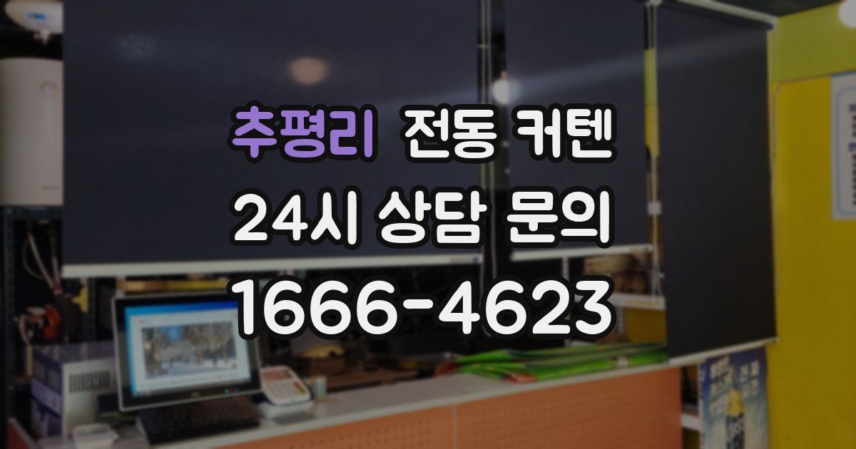 추평리 전동 커텐