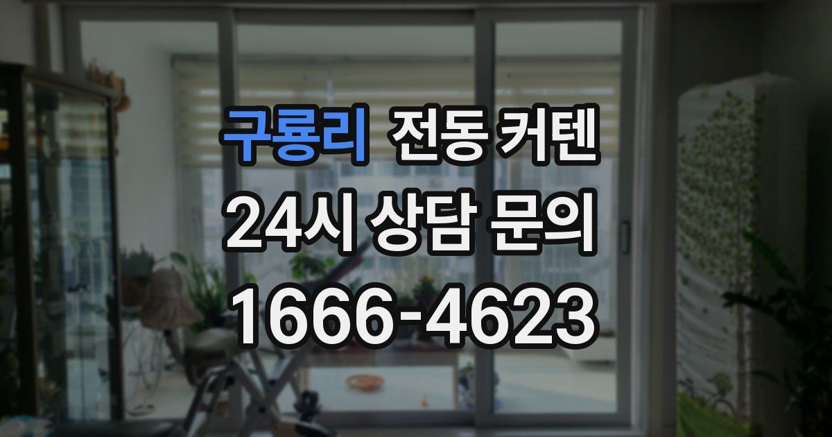 구룡리 전동 커텐