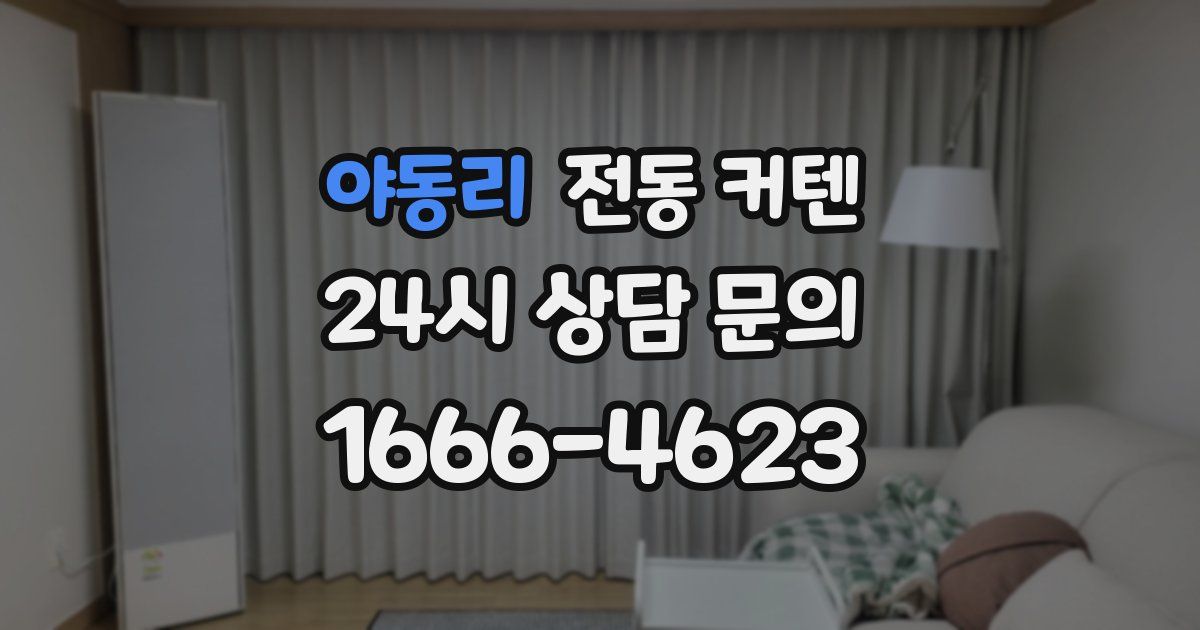 야동리 전동 커텐