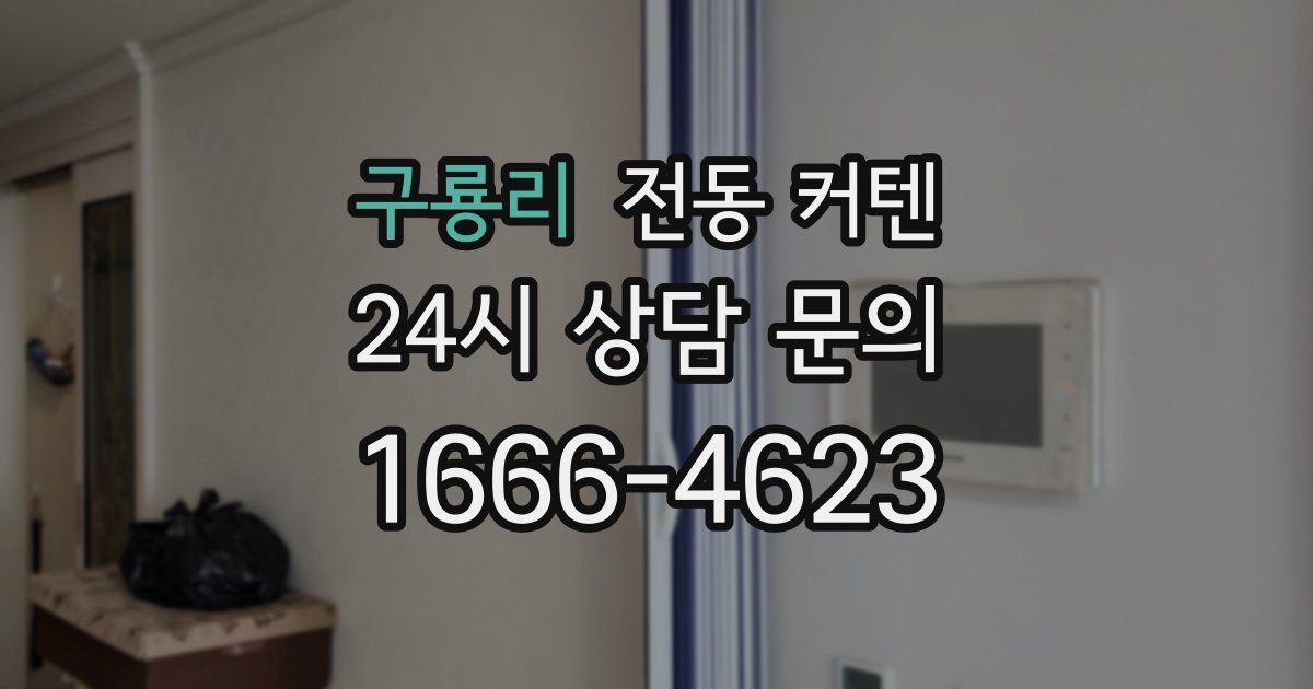 구룡리 전동 커텐