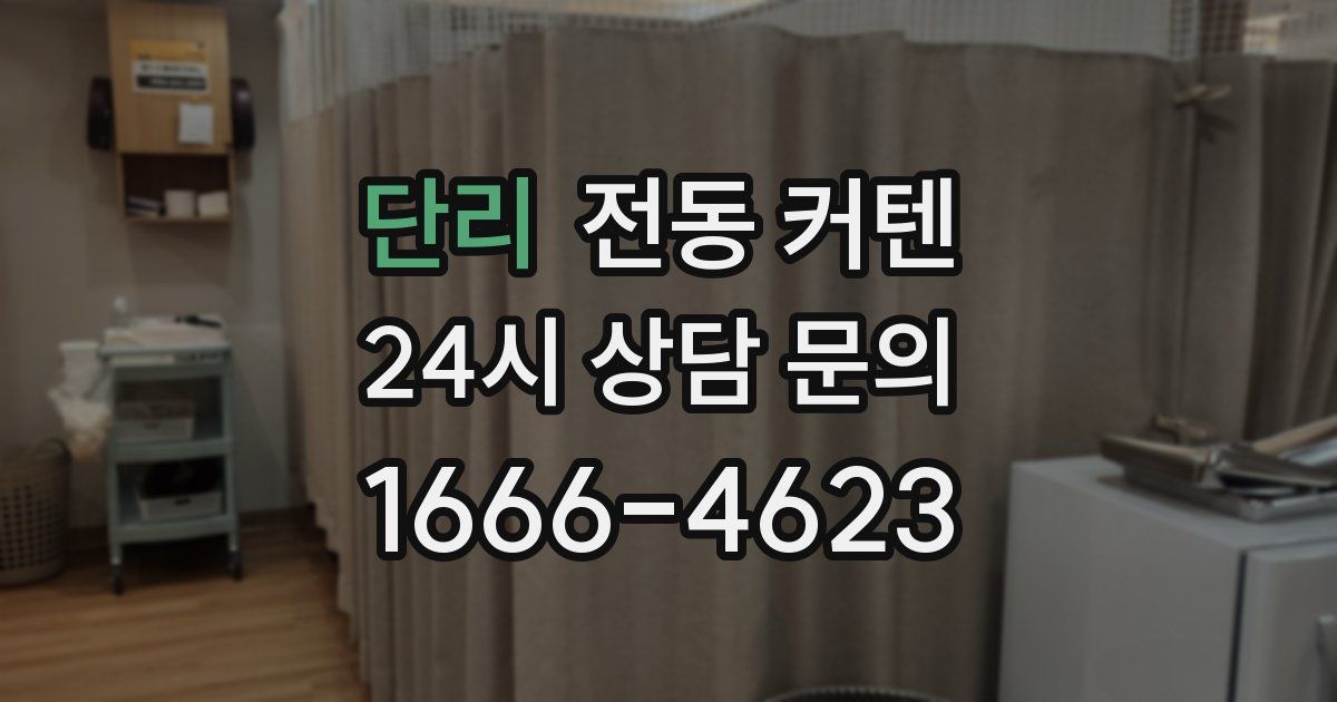 단리 전동 커텐
