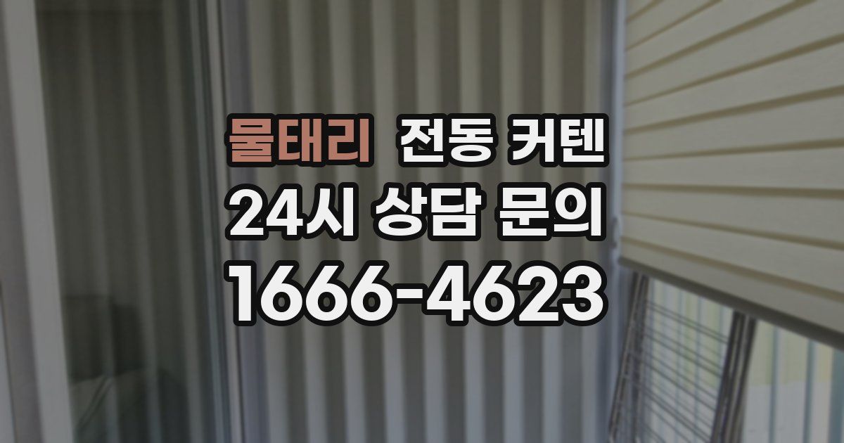 물태리 전동 커텐