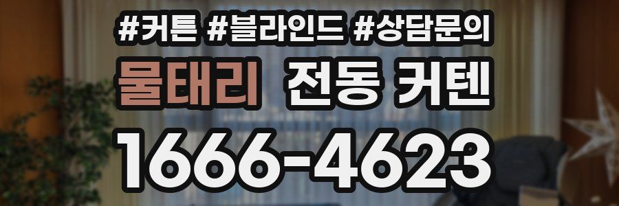 물태리 전동 커텐
