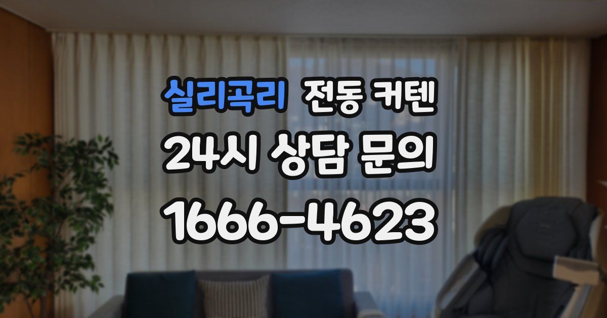 실리곡리 전동 커텐