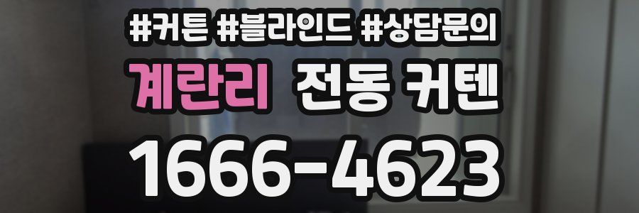 계란리 전동 커텐