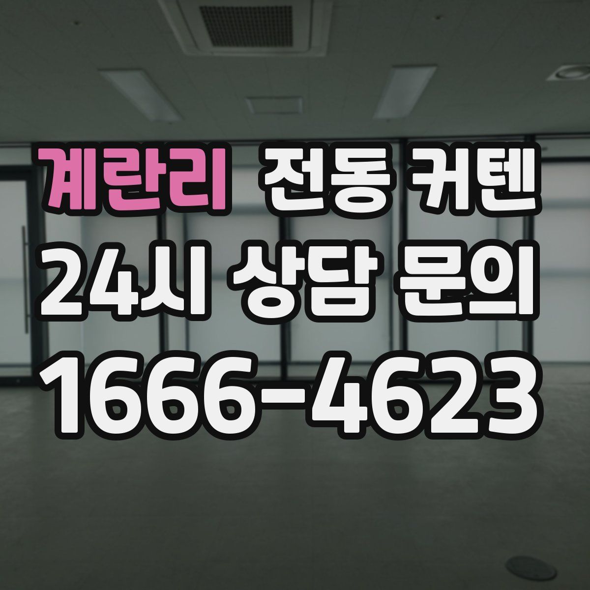 계란리 전동 커텐