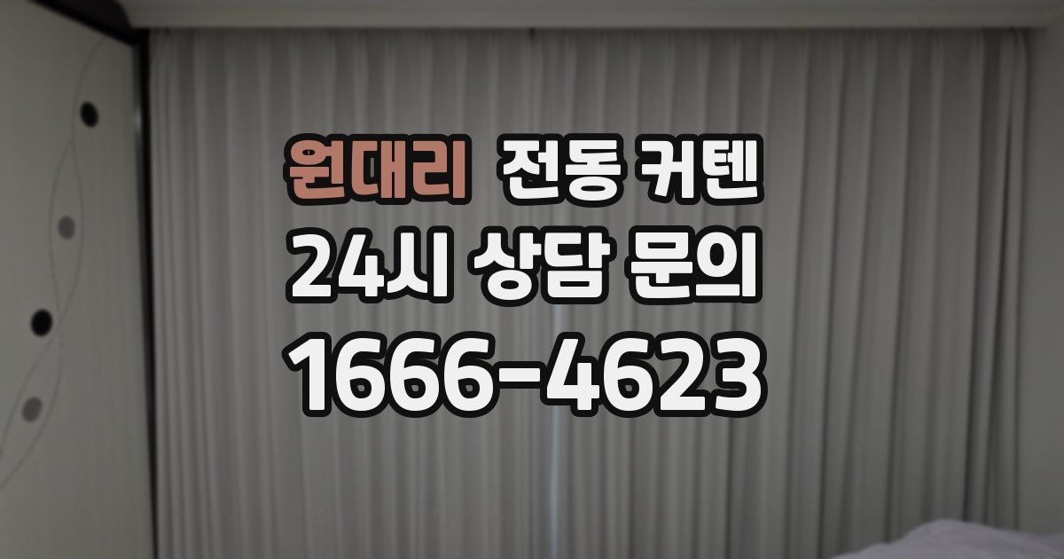 원대리 전동 커텐