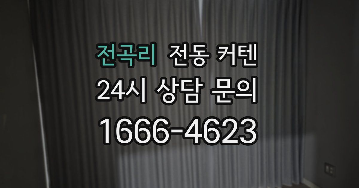전곡리 전동 커텐