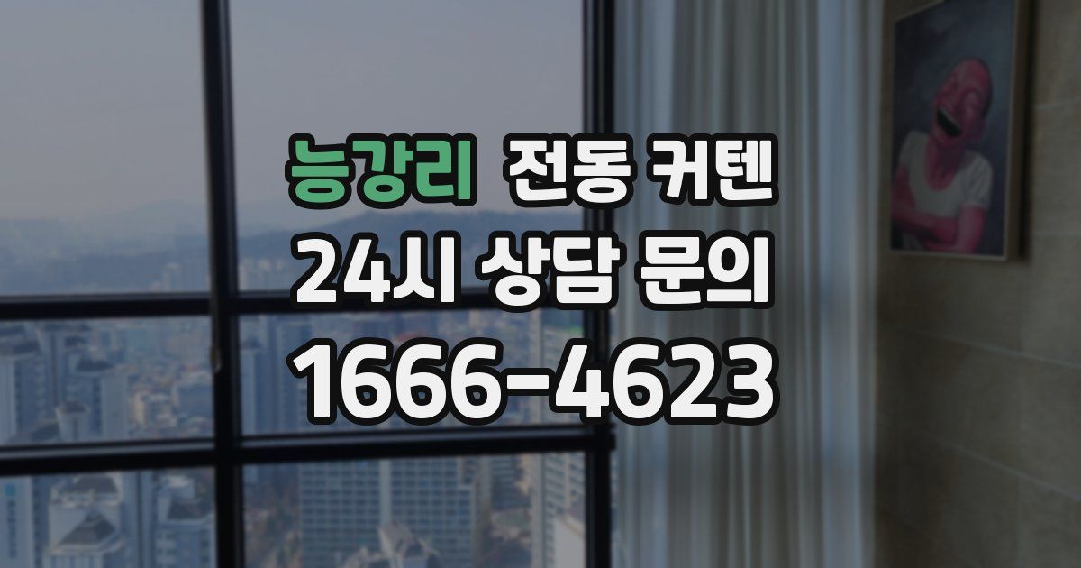 능강리 전동 커텐