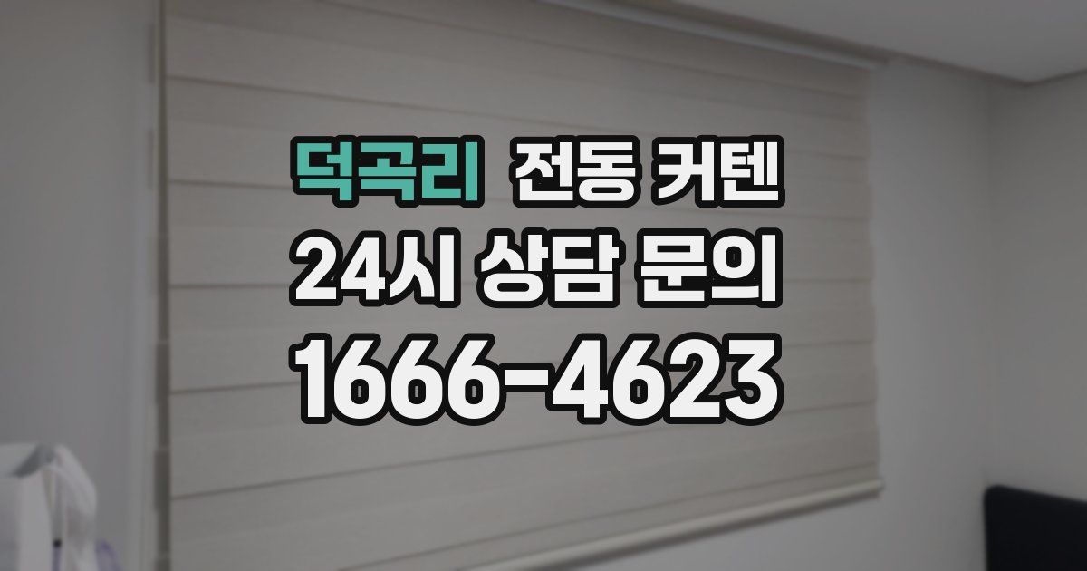 덕곡리 전동 커텐