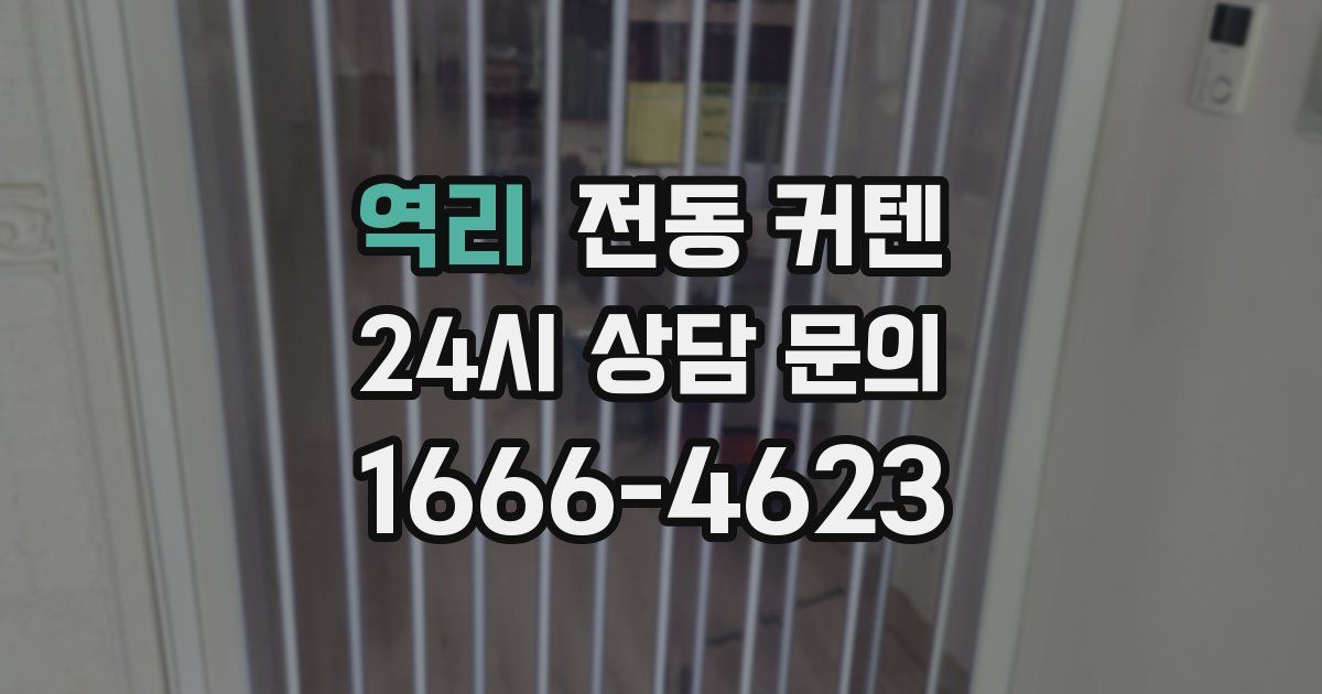 역리 전동 커텐