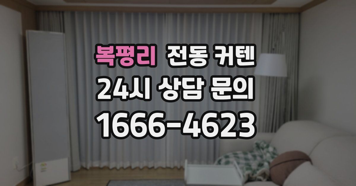 복평리 전동 커텐