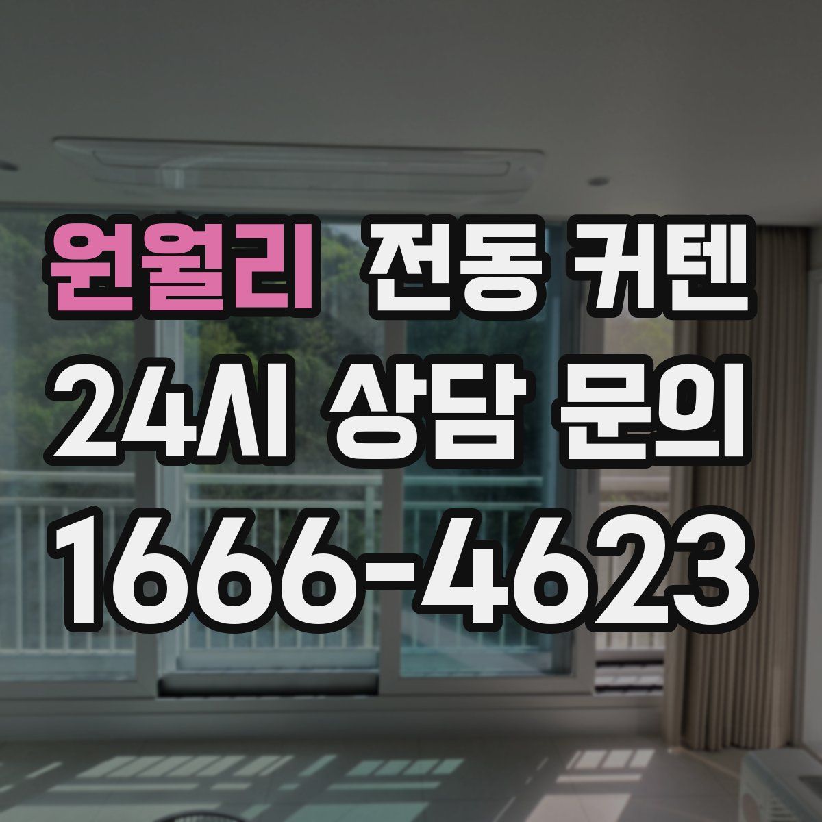원월리 전동 커텐