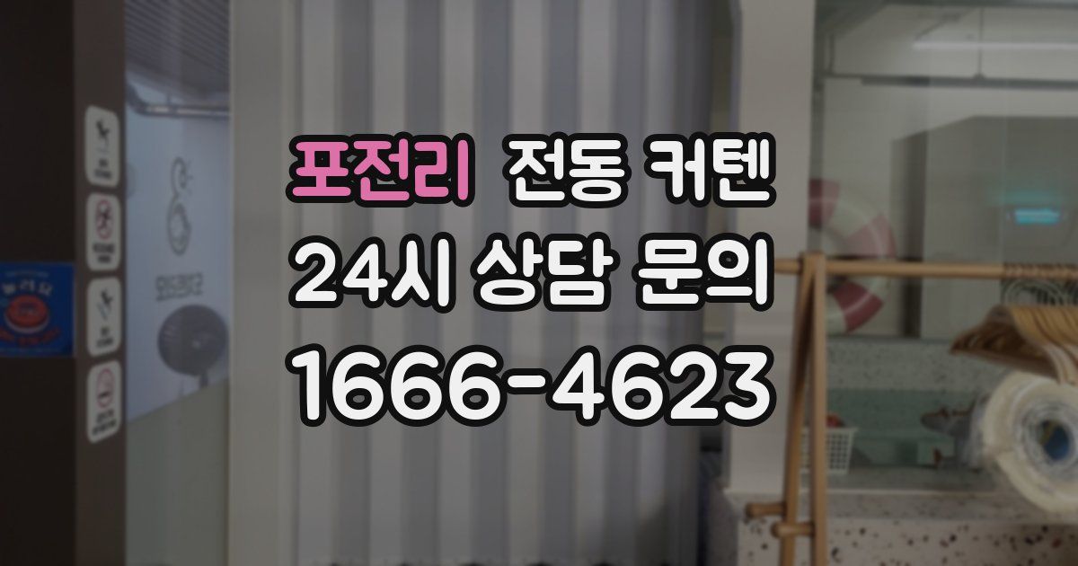 포전리 전동 커텐
