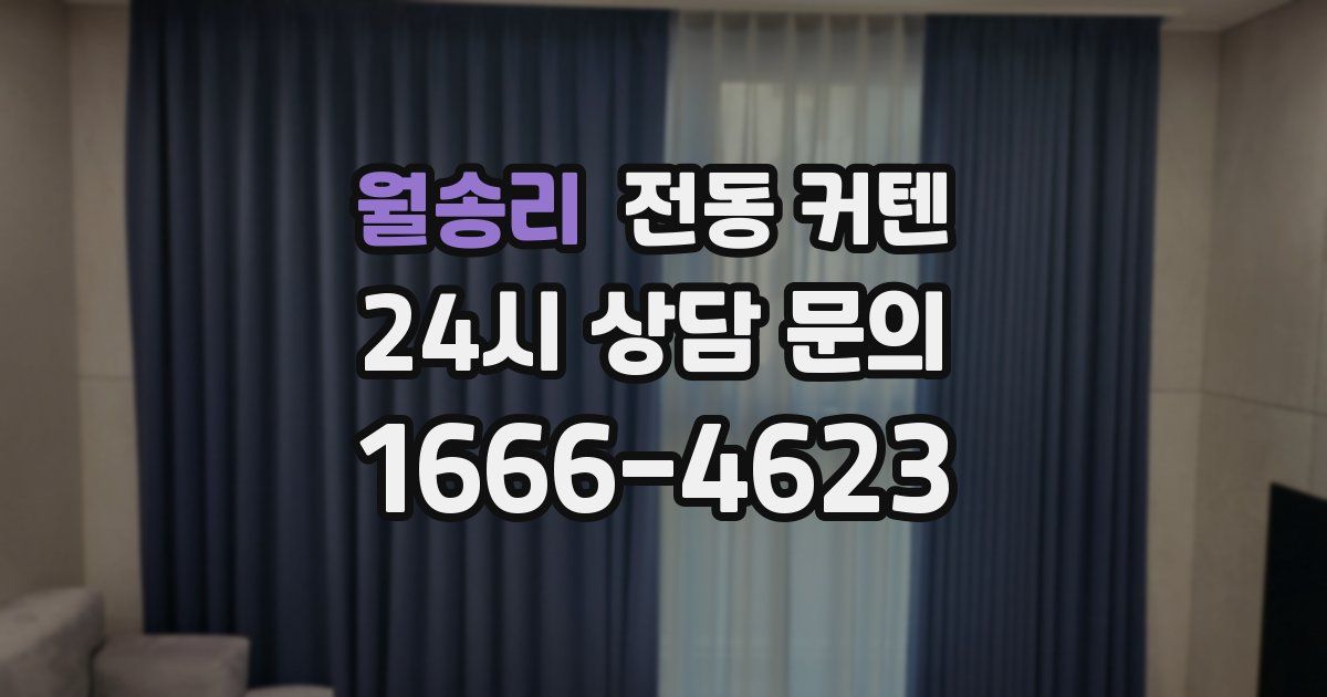 월송리 전동 커텐