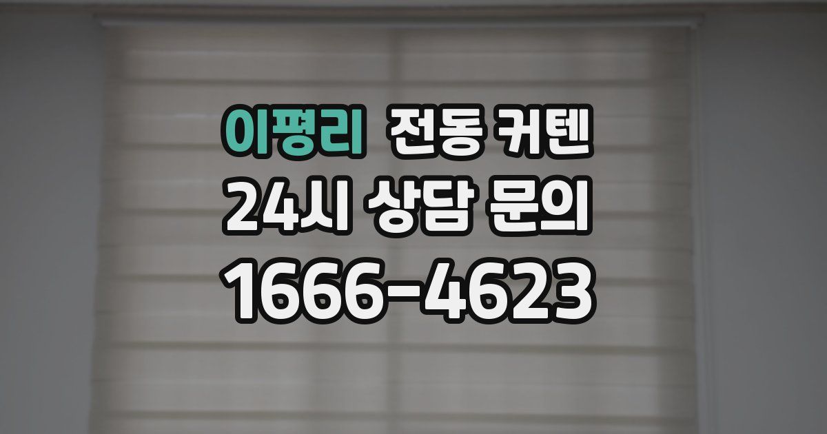 이평리 전동 커텐