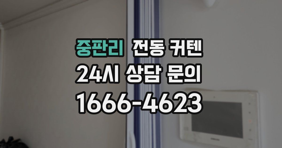 중판리 전동 커텐