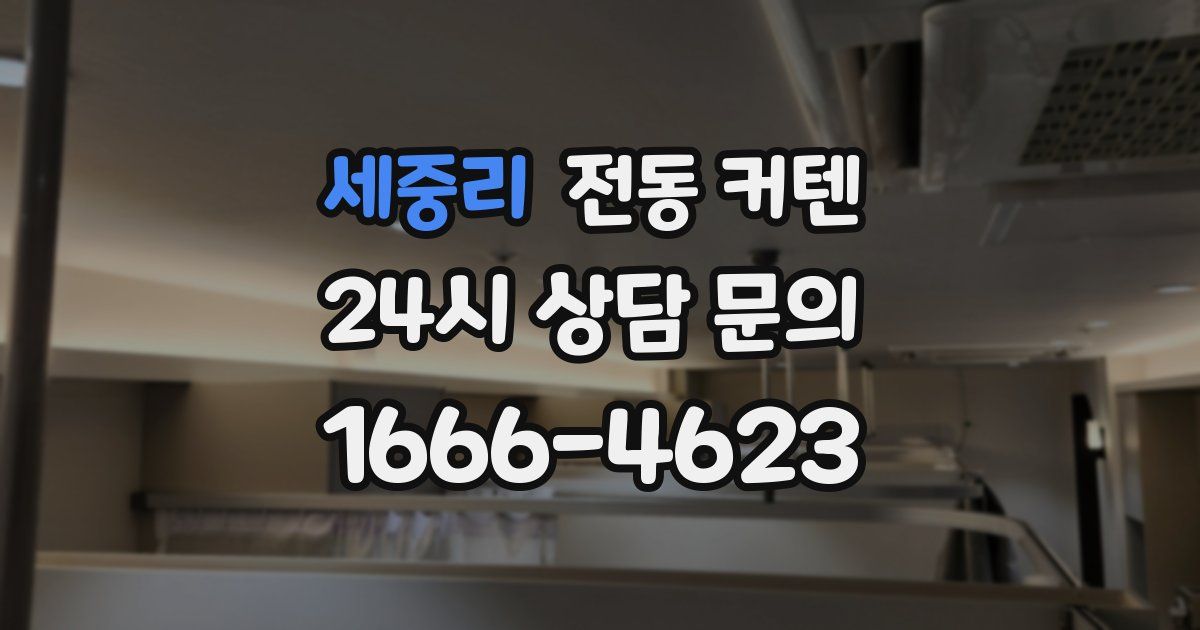세중리 전동 커텐