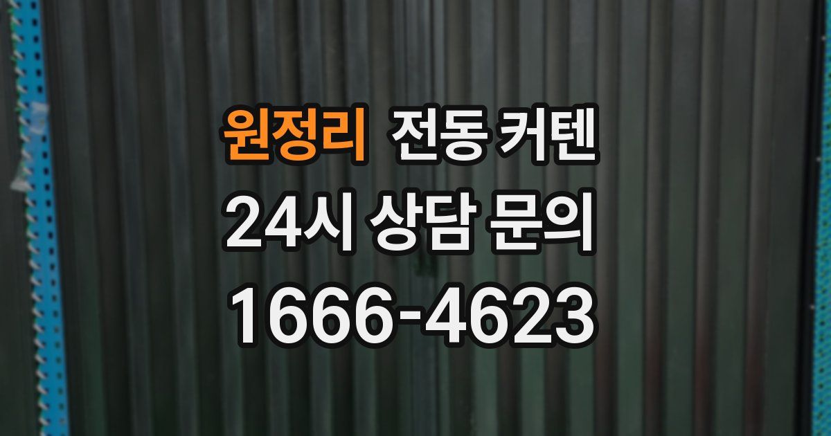 원정리 전동 커텐