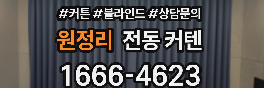 원정리 전동 커텐