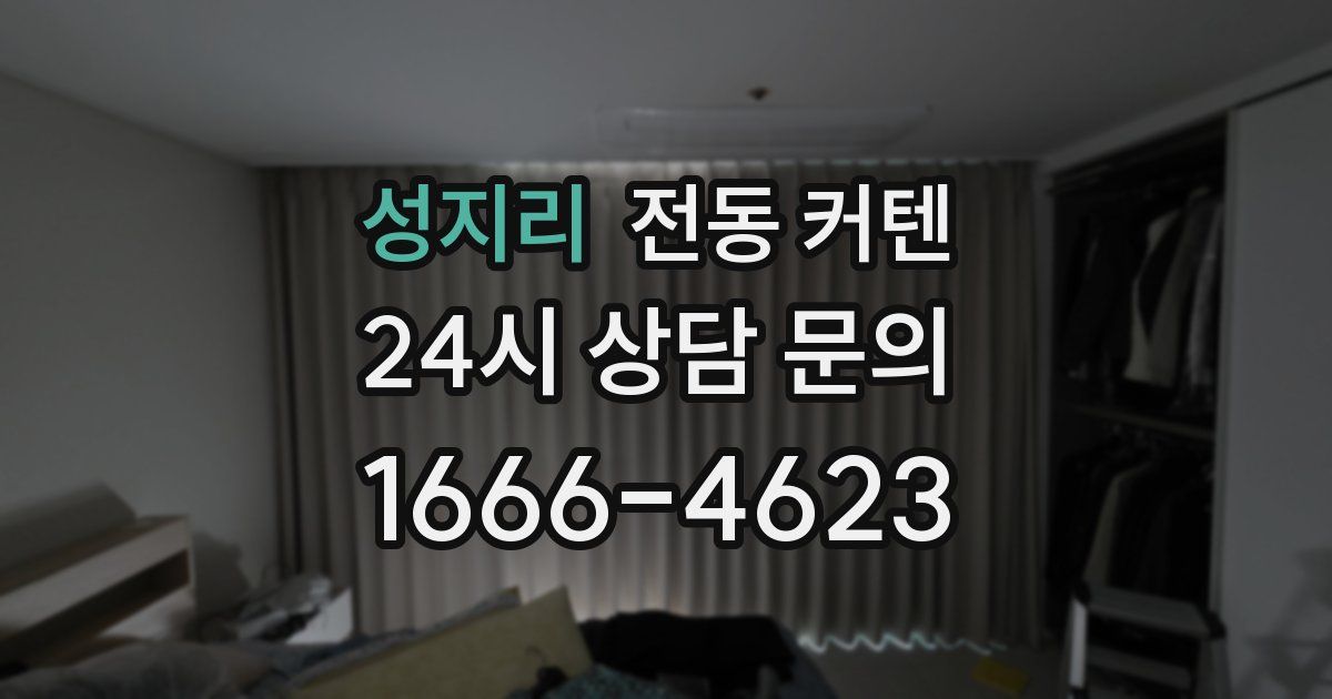 성지리 전동 커텐