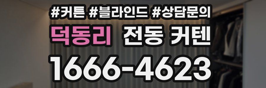 덕동리 전동 커텐