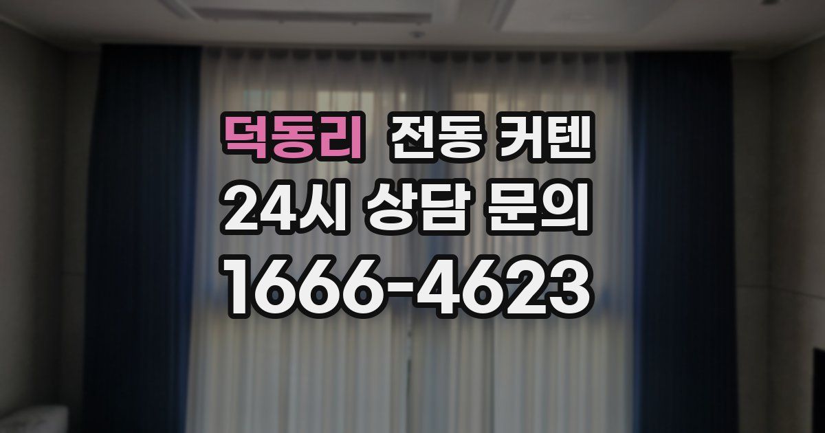 덕동리 전동 커텐