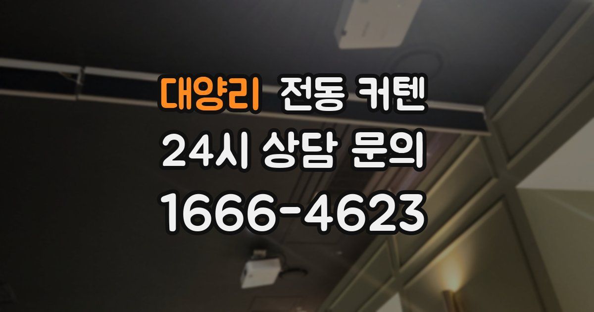 대양리 전동 커텐