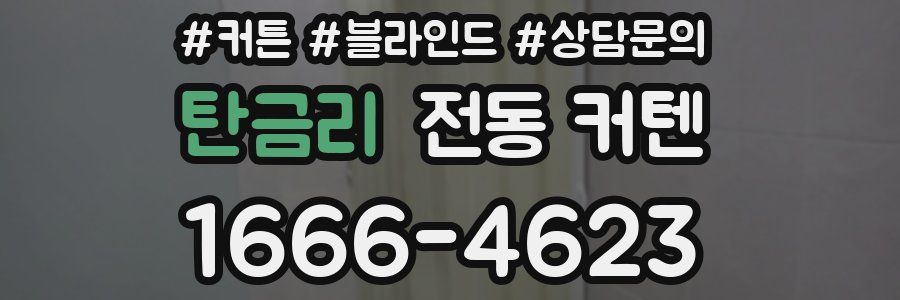 탄금리 전동 커텐