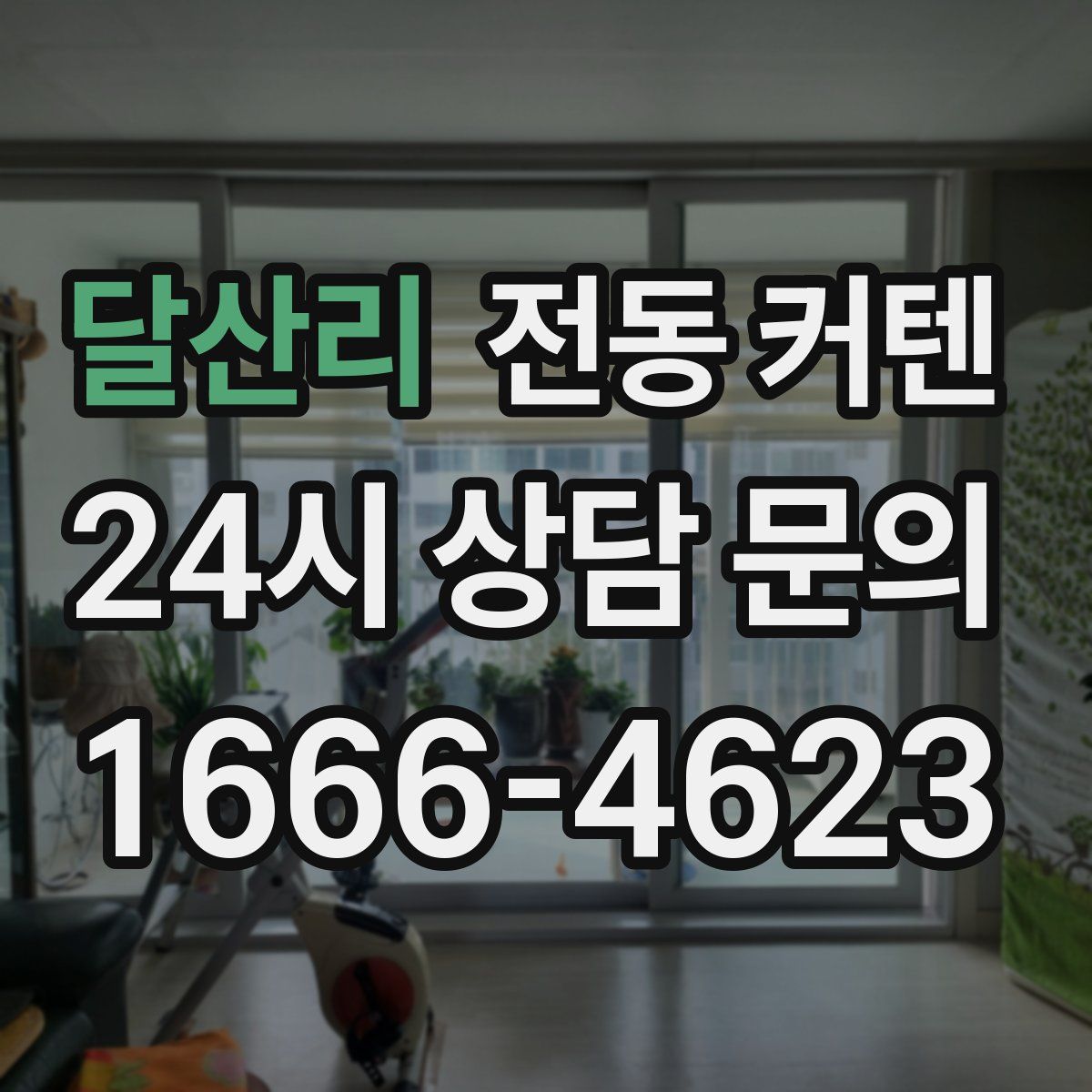 달산리 전동 커텐