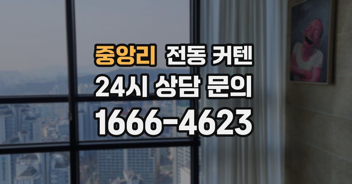 중앙리 전동 커텐