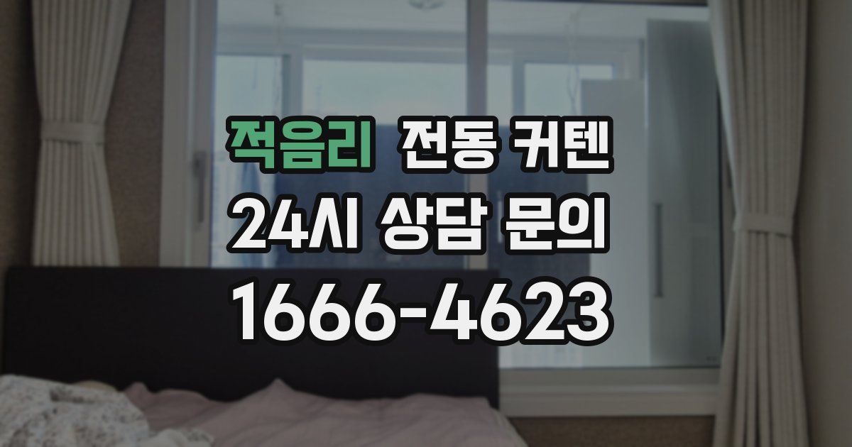 적음리 전동 커텐