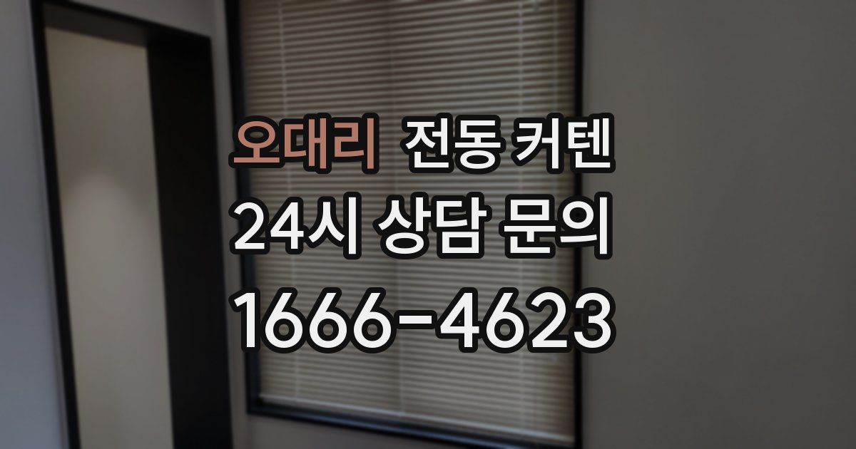 오대리 전동 커텐