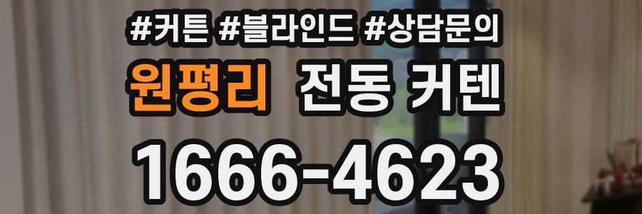 원평리 전동 커텐
